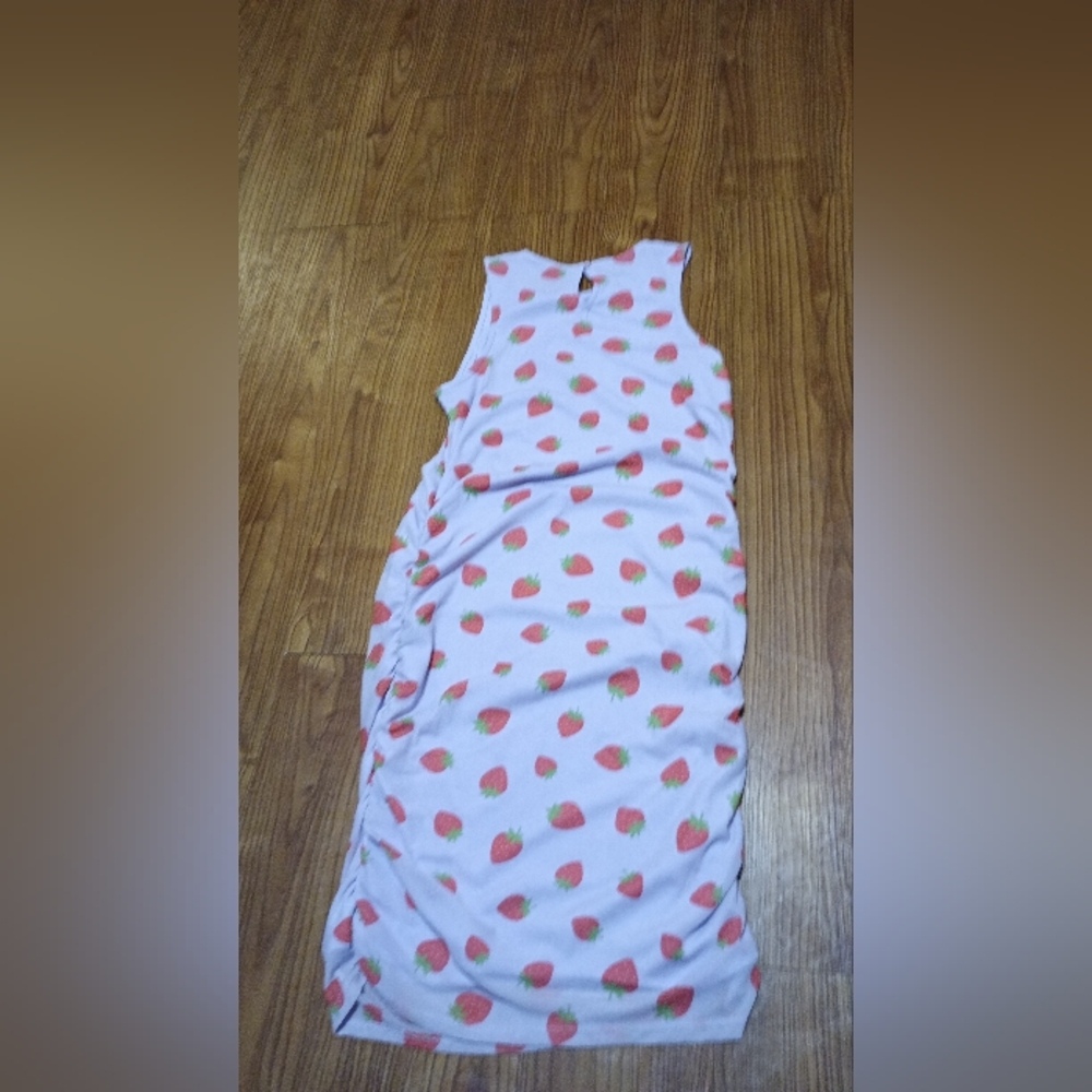 Art Class Purple and Red Strawberry Dress - Picture 3 of 3